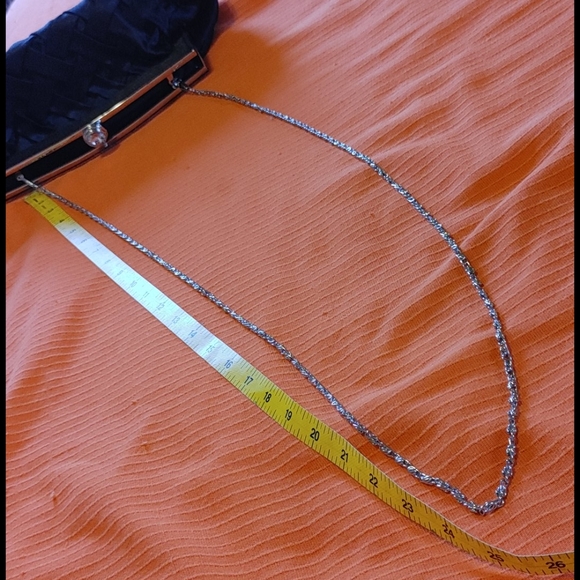 Vtg satin rhinestone clutch - Picture 6 of 6